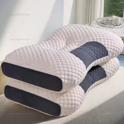 NEW Neck Pillow Help Sleep Protect the Neck Cervical Orthopedic Soybean Fiber Massage Household SPA Pillow for Sleeping Almohada