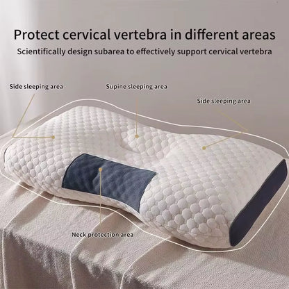 NEW Neck Pillow Help Sleep Protect the Neck Cervical Orthopedic Soybean Fiber Massage Household SPA Pillow for Sleeping Almohada