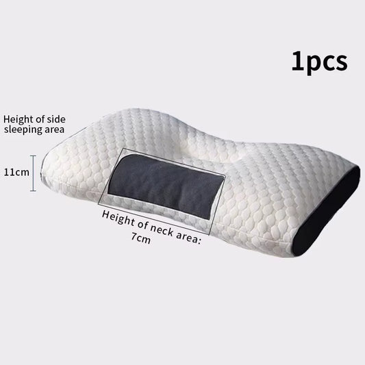 NEW Neck Pillow Help Sleep Protect the Neck Cervical Orthopedic Soybean Fiber Massage Household SPA Pillow for Sleeping Almohada